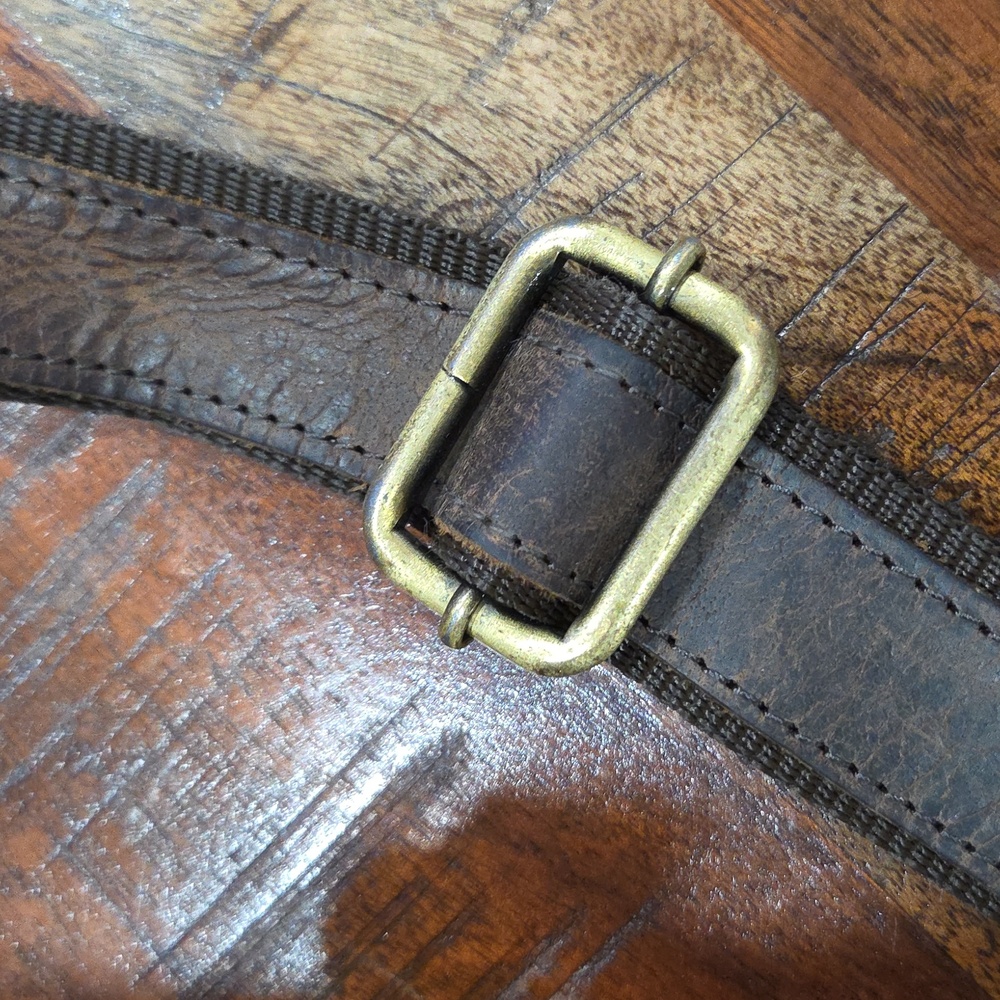Vintage Genuine Brown Leather Men's Bag - Picture 14 of 14